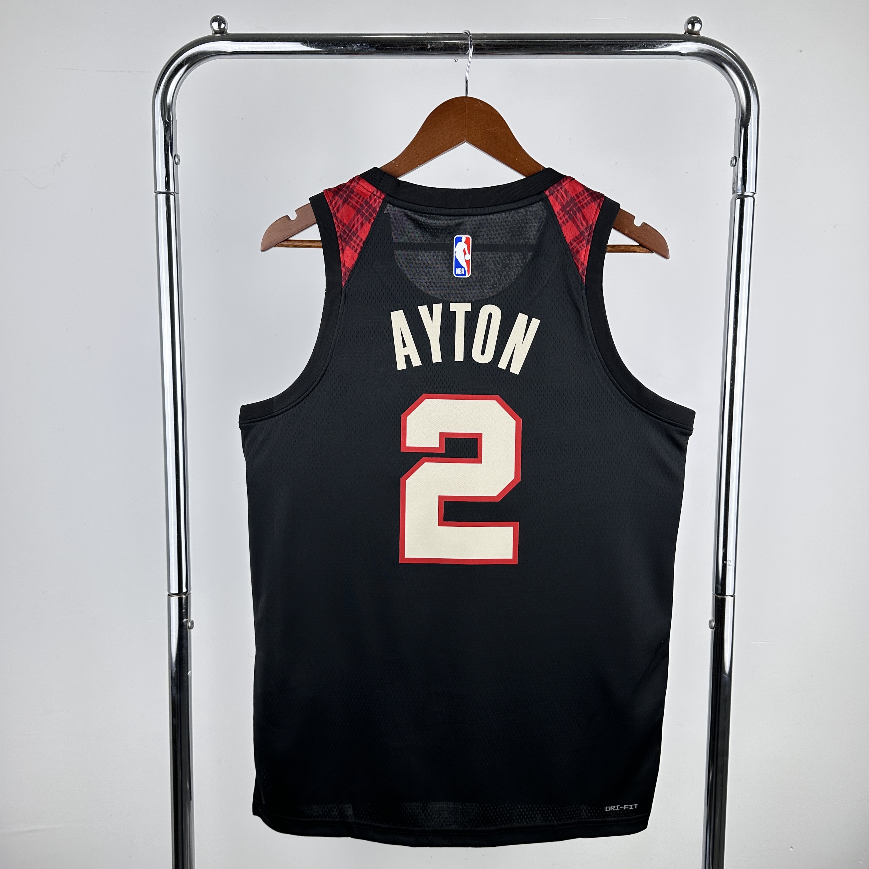 Men Portland Trail Blazers #2 Ayton Black City Edition Nike 2024 NBA Jersey